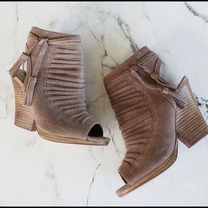 Vince Camuto suede booties, size 8.5